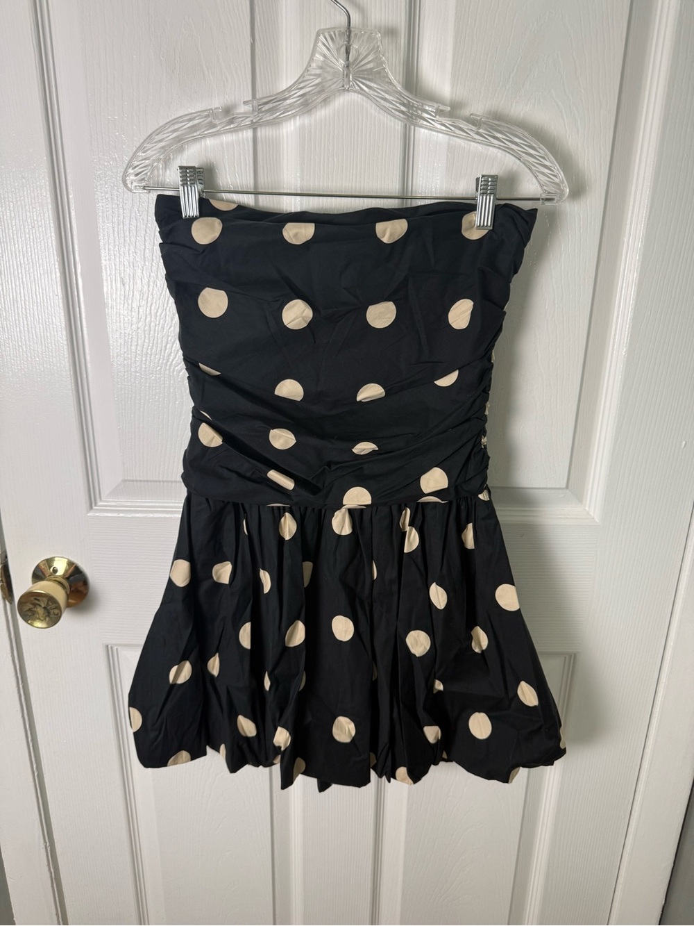 Reformation Clea Dress in Moon Dot 8 - Picture 2 of 7